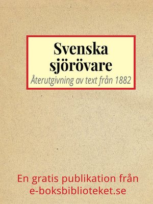 cover image of Svenska sjörövare